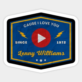 Lenny Williams // Play Button Sticker